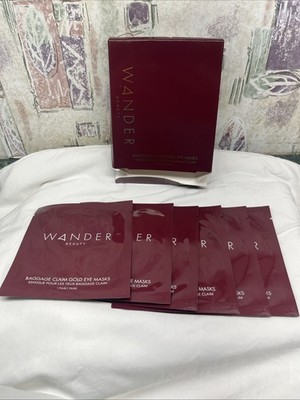 Wander Beauty Baggage Claim Gold Eye Mask 6 pairs Open Box
