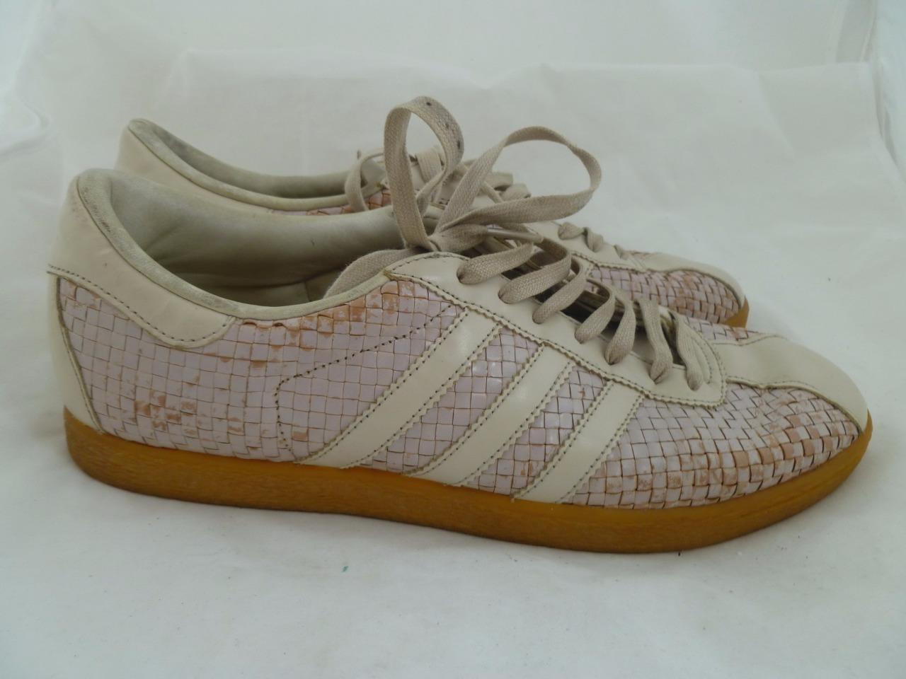 ADIDAS ORIGINALS TOBACCO WEAVE USED MEN LIGHT PINK SNEAKERS 2002 ADIDAS ORIGINALS TOBACCO WEAVE USED MEN LIGHT PINK SNEAKERS 2002