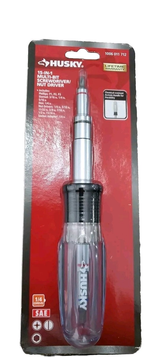 Husky - 1006011712 - 15-in-1 Screwdriver/Nut Driver | eBay