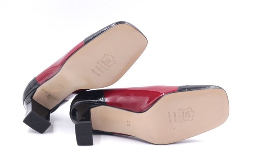 PETER KAISER Pumps EUR 36,5 UK 3,5 Rot Schwarz Voll Leder NEU - Bild 7 von 7