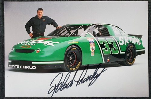 Robert Pressley Autograph Chevrolet NASCAR 7x9 Photo Card