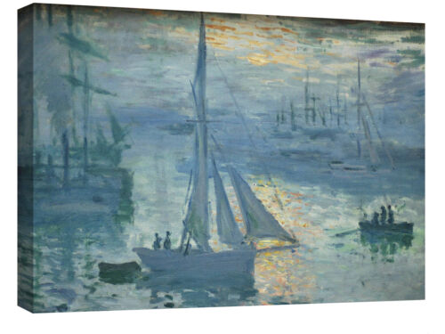 Quadri moderni cm 100x70 Monet Aurora mare quadro stampa tela canvas - Foto 1 di 6