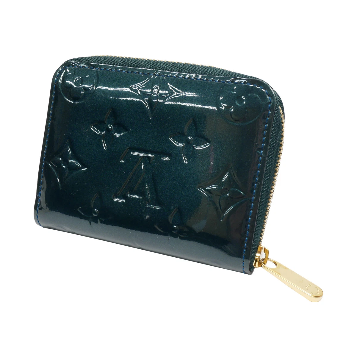 Zip Around Wallet in Monogram Vernis leather, Gold Hardware