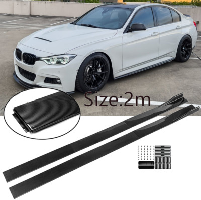 78,7''Carbon Optik Erweiterung Sideskirts Seitenschweller für F32 F33 F36 M-Paket