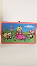 Super Mario Princess Peach Lenticular 3D Tin Pencil Box with Snap Closure NEW 