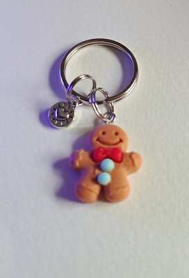 Entzückender Lebkuchenmann, süßer Schlüsselanhänger Bagcharm lustig nützlich süß kleines Geschenk  