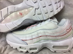 white rainbow nike air max