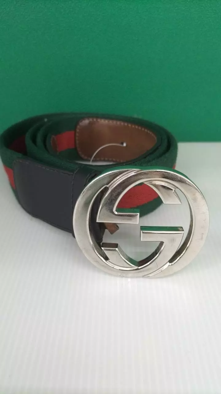 GUCCI authentique boucle sherry boucle sherry ligne verte x rouge longu cm