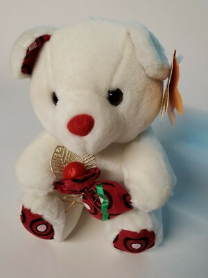 Teddy Bear Plush Cream Color Stuffed Animal  9.5'' tall
