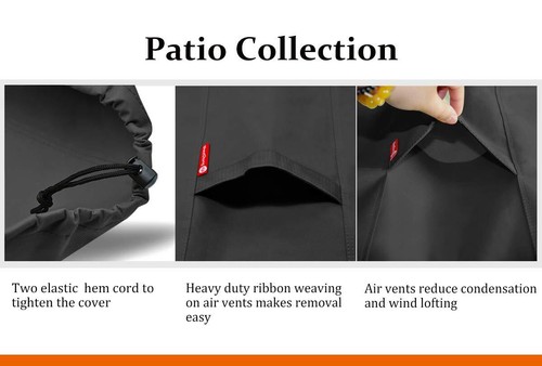 28x28x25 Inch Waterproof Fire Pit Cover Square Patio Fire Pit Table Cover - Picture 5 of 8