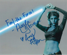 AMY ALLEN signed Autogramm 20x25cm STAR WARS in Person autograph AAYLA SECURA