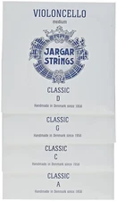 Jargar Cello SET CLASSIC Coated Steel Strings, Medium 