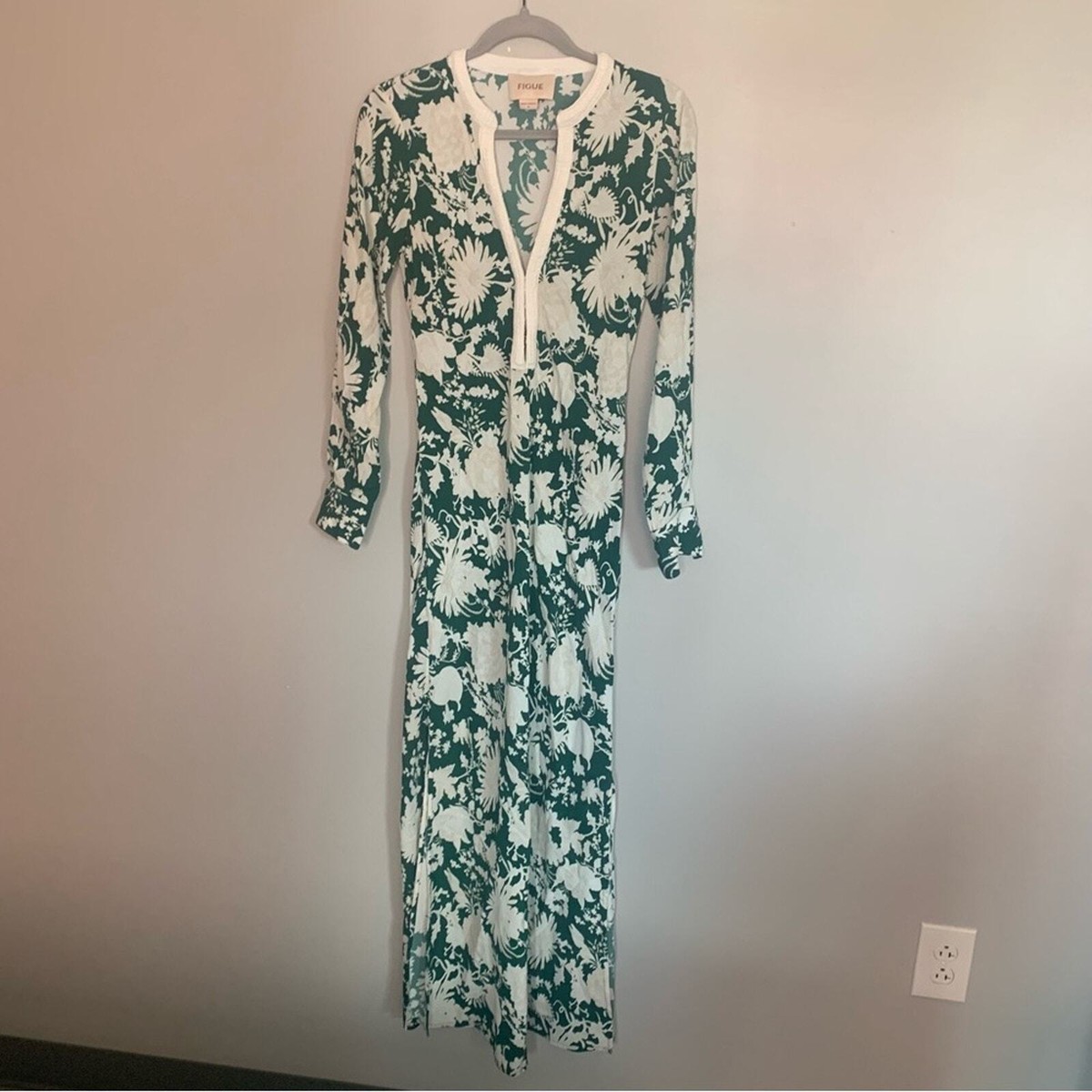 chinese dress ladies FIGUE Silk Long Dress w/ Tags