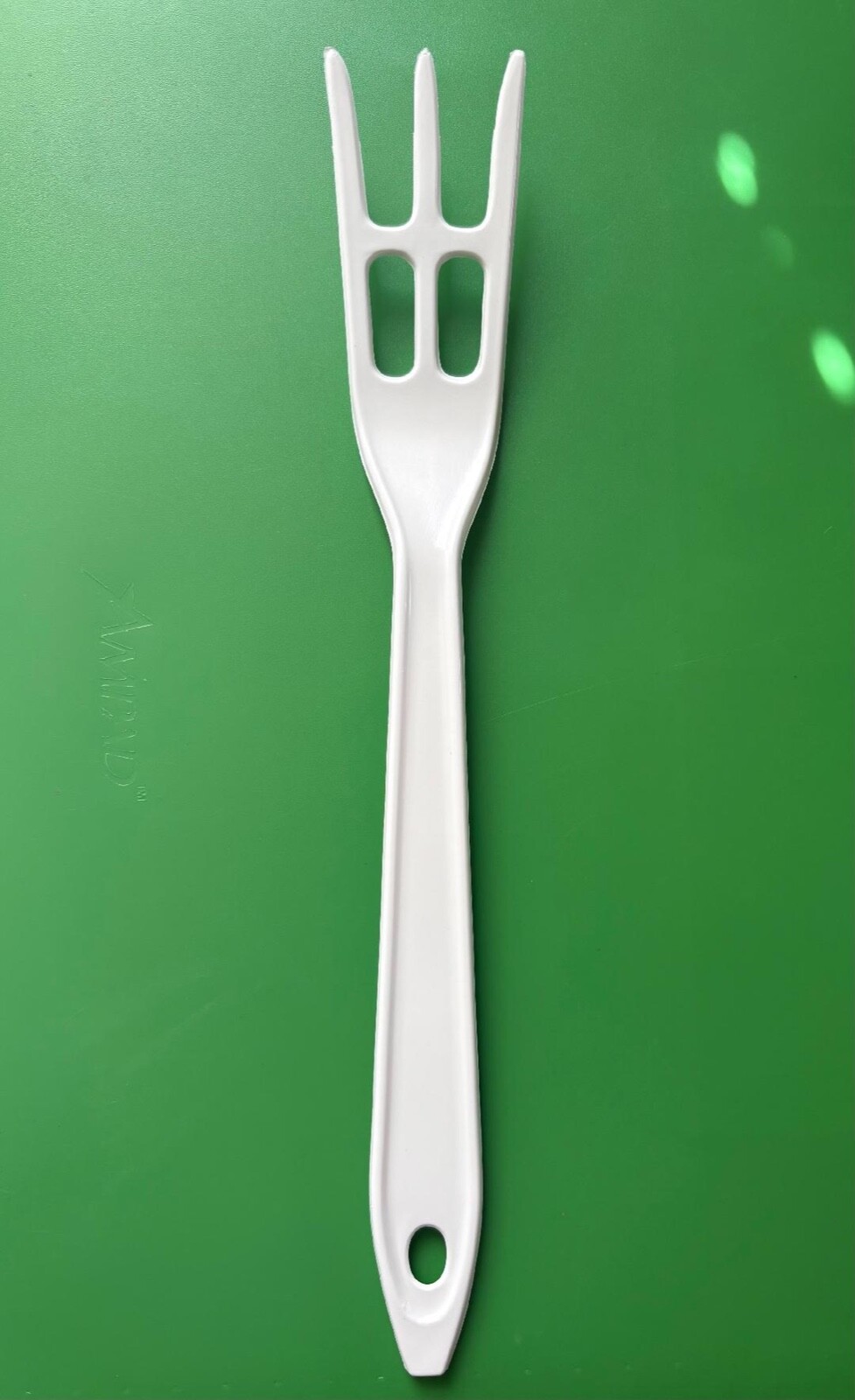 Hutzler Nylon Plastic Reinforced White Cooking Fork