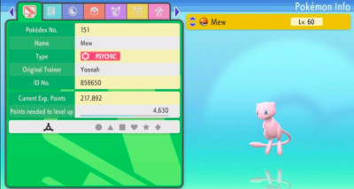 Pokemon Strahlender Diamant & Leuchtende Perle 6IV MEW MAX EVs