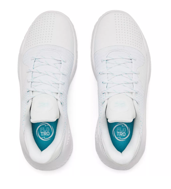 Under Armour Curry 4 Low Flotro Basketball Shoes White Blue