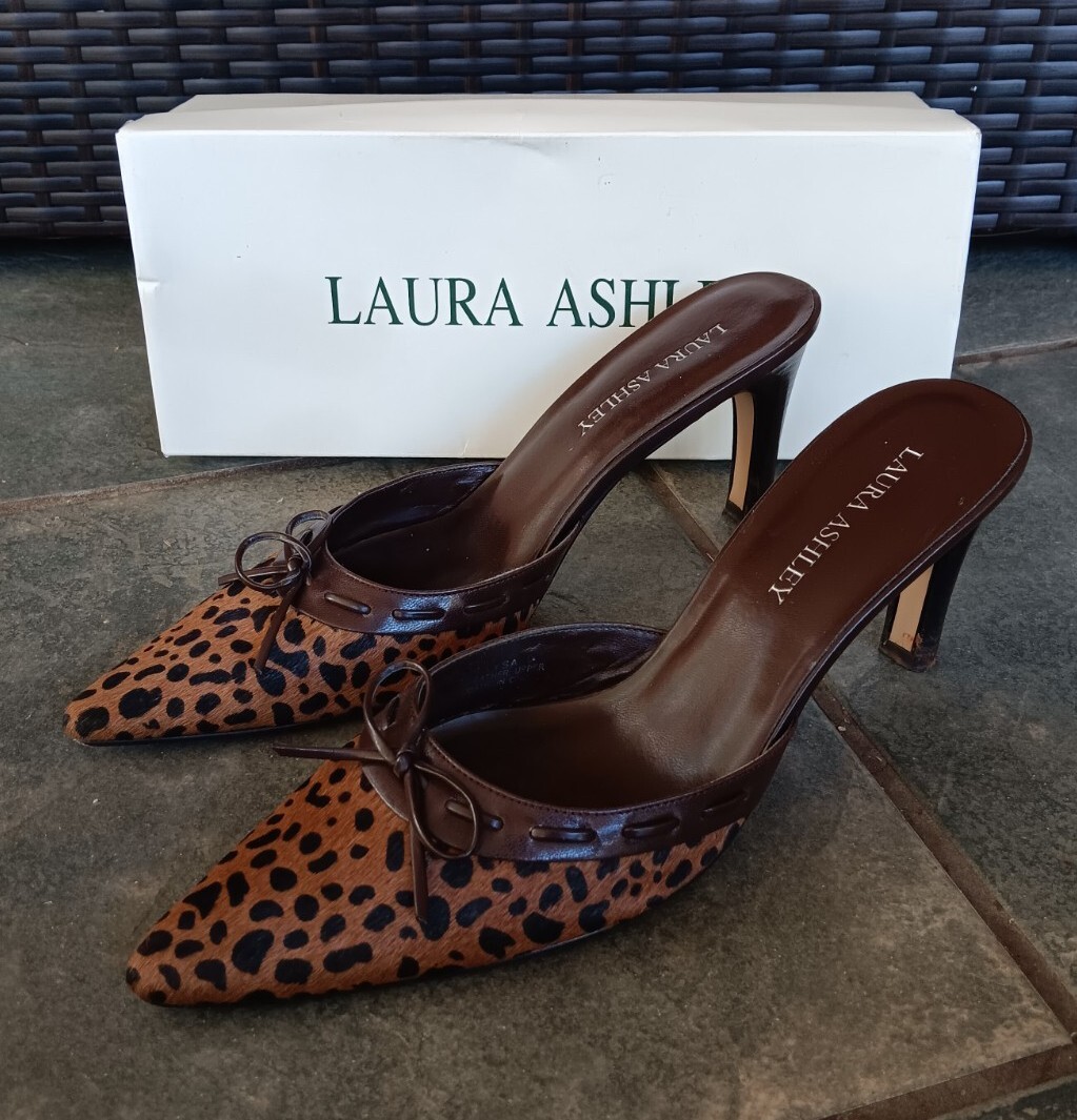 Laura Ashley Women's Shoes Allysa Calf Hair Animal Pr… Gem