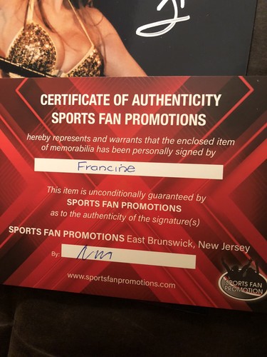 Francine 8x10 Signed Photo - Picture 2 of 2