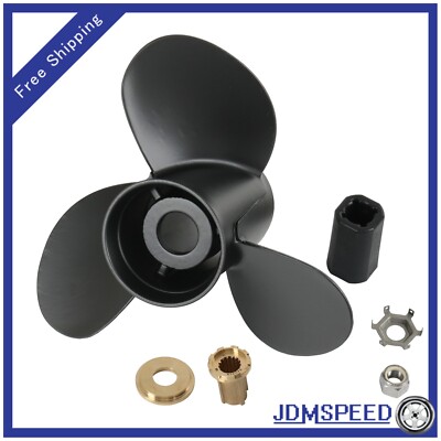 JDMSPEED Boat Propeller 13.25''x 17 Pitch Fit Mercury 40-140 HP 48-77344A45