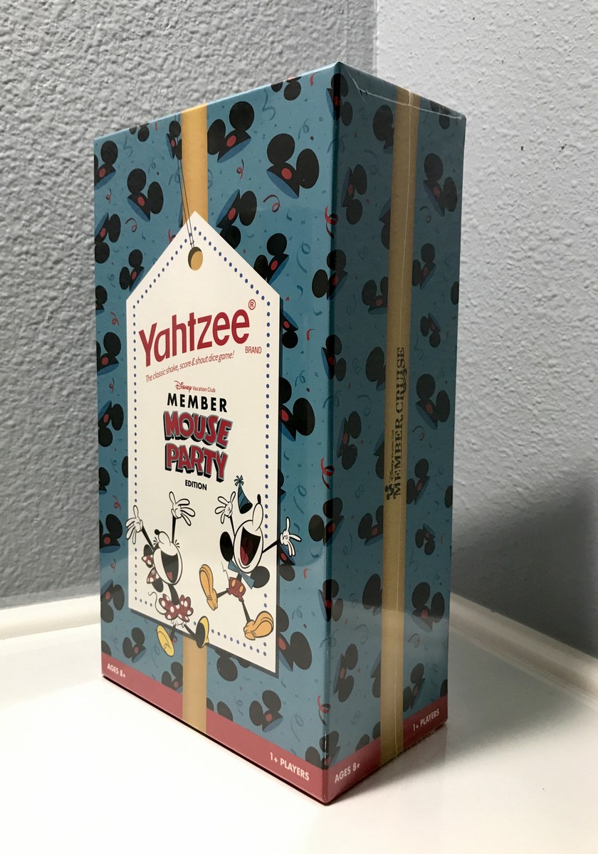 Yahtzee Disney Vacation Club Member Mouse Party Factory Sealed