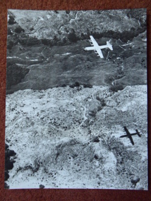 USAF LOCKHEED GEORGIA C-130 HERCULES MEASURING EARTH RESOURCES PRESS PHOTO