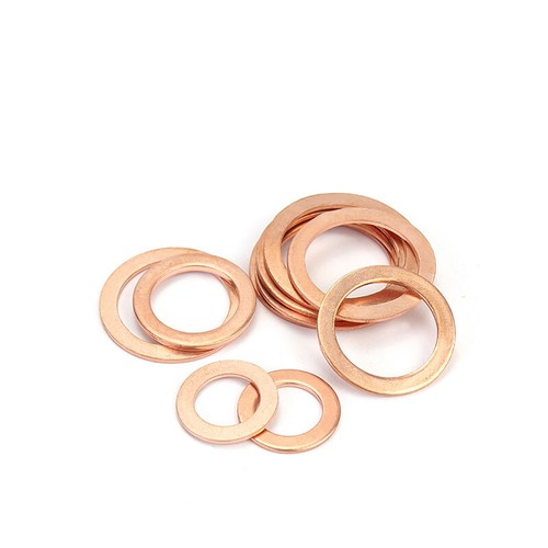 Metric Copper Sealing Washers Flat Gasket Rings ID 3-60mm OD 5-68mm Thick 1-2mm - Picture 3 of 249