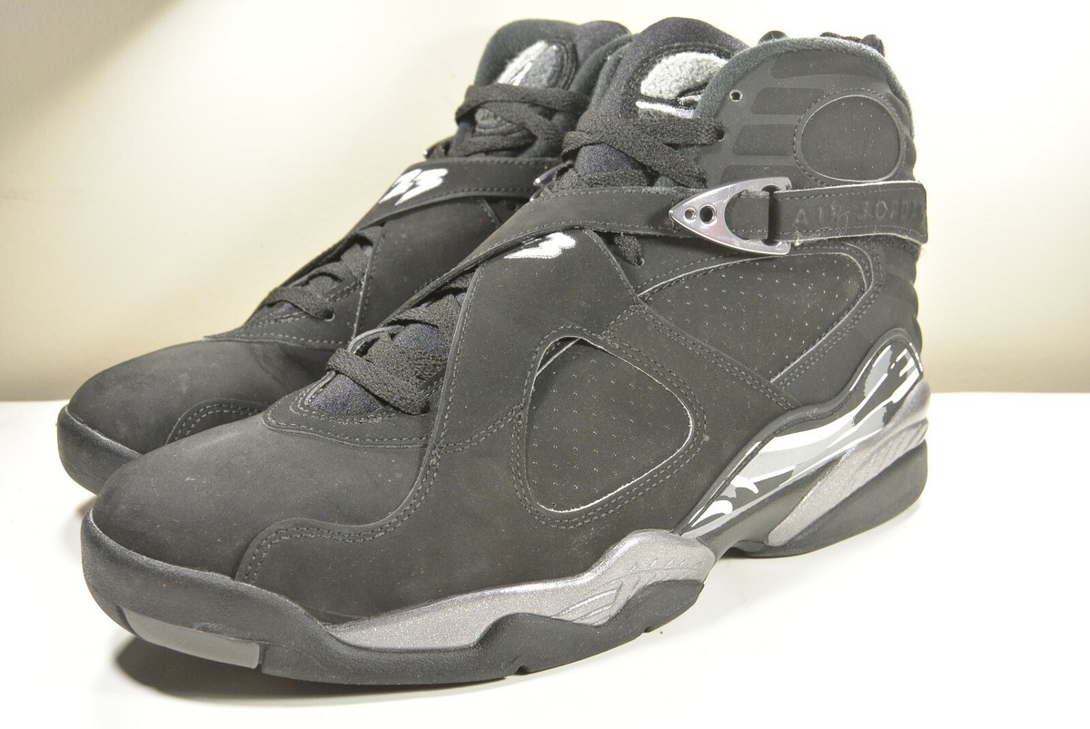 NIKE 2015 AIR JORDAN 8 VIII 305381 003 BLACK CHROME 10 RETRO