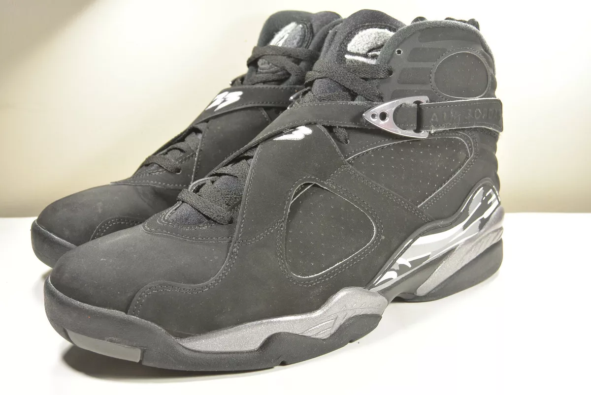 Jordan 8 cheap black chrome