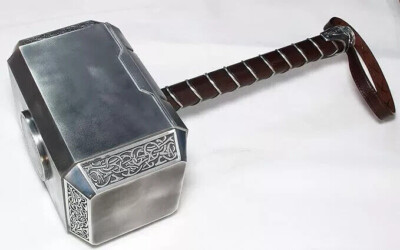 Avengers Version 2.0 Thors Mjolnir Cosplay Adult Metal Hammer 1:1 Real Props