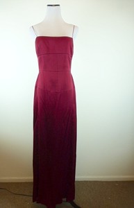 red silk dress prom