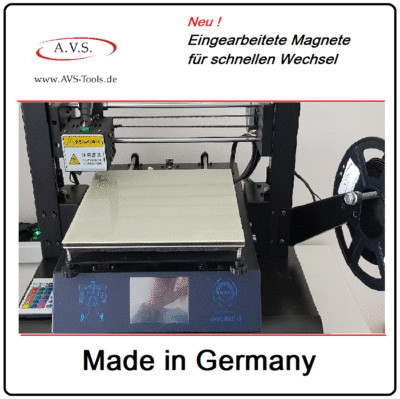 Dauerdruckplatte Gfk Fr4 Tevo Tornado Tuning 3D Drucker Ptfe Heatbed 4X Klammern