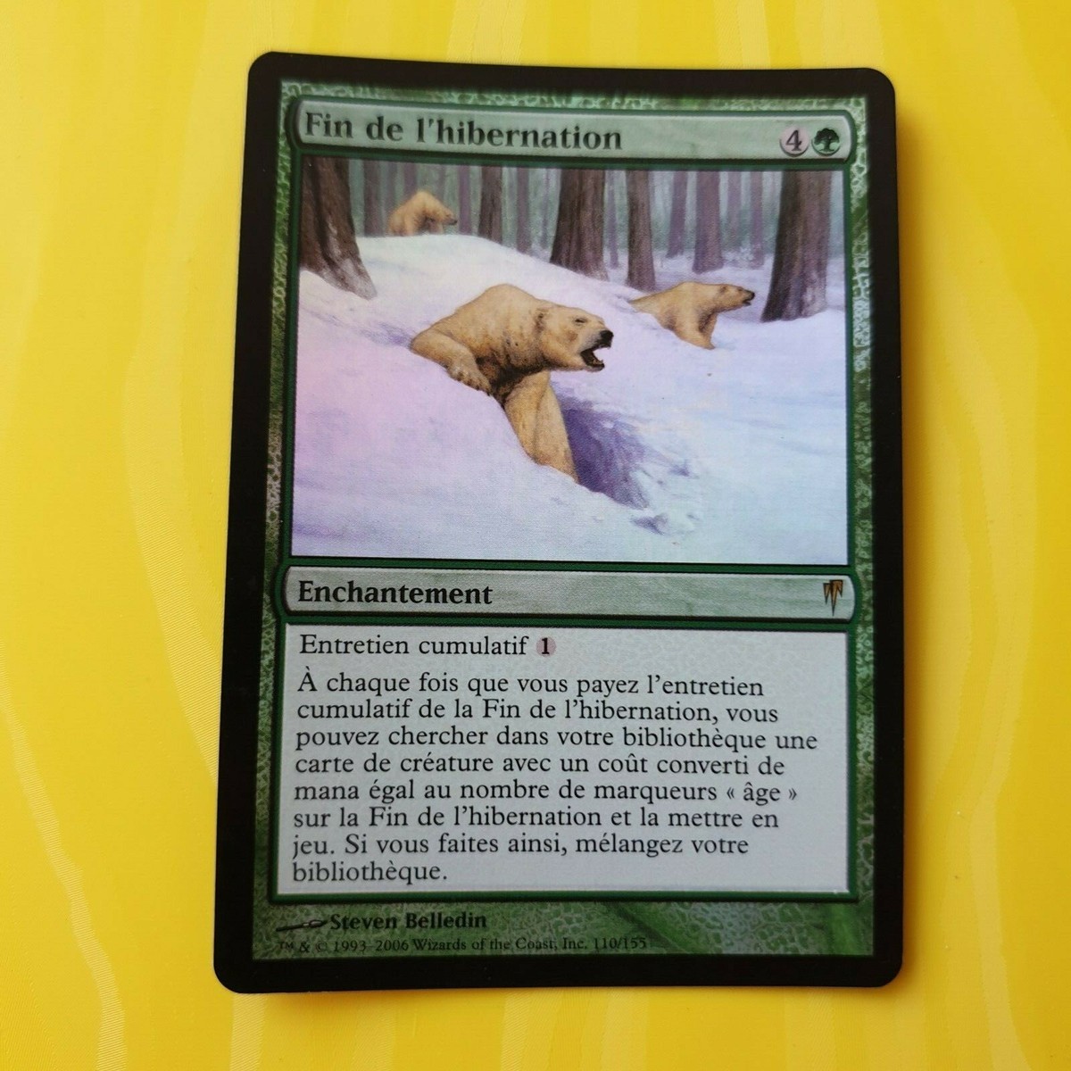 HIBERNATION'S END○FOIL○COLDSNAP○FRENCH○MTG○2006○LP/NM○C080