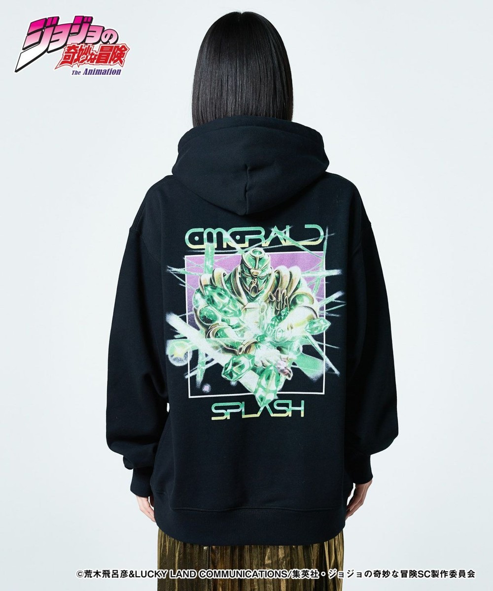 JoJo's Bizarre Adventure Hierophant Green Hoodie Black Japan