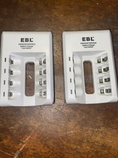 EBL-807 Smart Battery Charger for 4 AA AAA Nimh Nicd Rechargeable Lot of 2