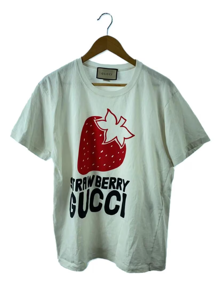 GUCCI T-shirt Strawberry Size M | eBay GUCCI T-shirt Strawberry Size M | eBay