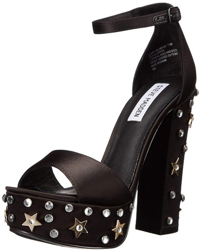 Steve Madden Womens Glory Leather Peep 