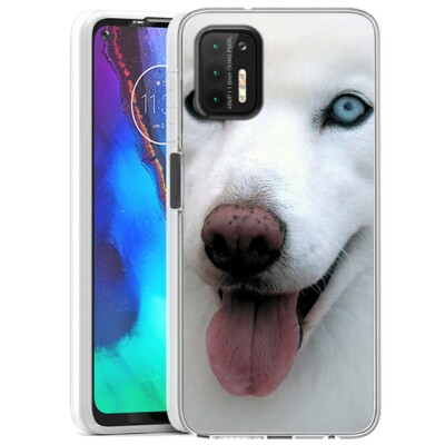 #ad Husky Blep ShockProof TPU phone case cover Clear for Moto G Stylus 2021 $12.78