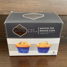 MUFFIN TOP BAKING CUPS Dashing Silicone 4 Baking Cups per Package