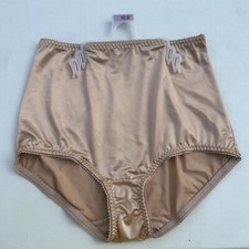 Vanity Fair Shiny UNDERSHAPER SATIN Brief Panty Panties Shiny Nude 40301 XL New