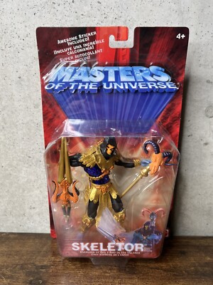 Masters Of The Universe 2001 Gold Variant Skeletor MOTU Mattel 200x New Sealed 