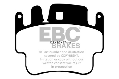 EBC Orangestuff Pad & Line Kit for Porsche 911 (996) (Cast Disc) 3.6 GT3 01>03 - Picture 3 of 3