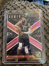 Karl-Anthony Towns 2021-22 Donruss Power in the Paint Holo Pink Laser #5
