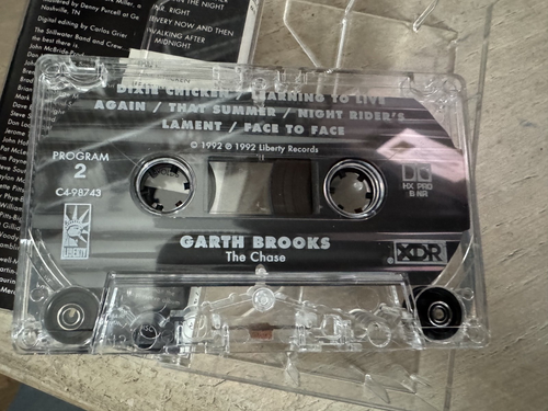 Garth Brooks The Chase Cassette Tape, Liberty Records, 1992 Liner Notes Lyrics - Picture 3 of 3