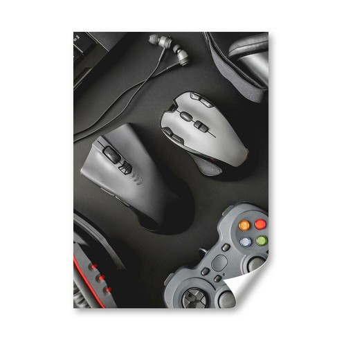 A4 - Gamer Gaming Controllers Theme Poster 21X29.7cm280gsm #45124