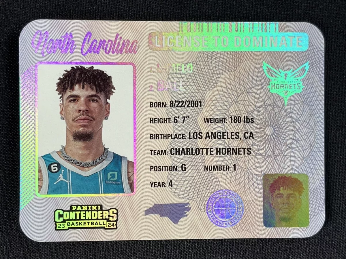 2023-24 Panini Contenders Lamelo Ball #18 License To Dominate Case Hit SSP