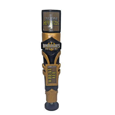 RARE Old World HEFEWEIZEN Beer Tap Handle Bootlegger s Brewery GERMAN WHEAT ALE