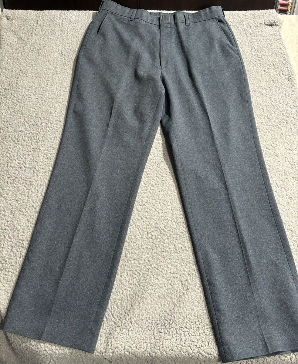 Levi's Action Slacks Mens Pants 34x30 Blue 70-90s No Iron Levi's Action Slacks Mens Pants 34x30 Blue 70-90s No Iron
