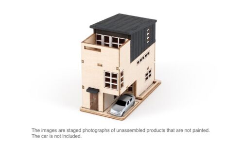 Youngmodeler Hobby Wooden Model Kits mini Small Compact House - Picture 4 of 9