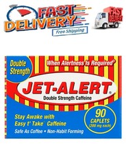 Jet-Alert Double Strength Caffeine 200 mg Caplets, 90 Ct