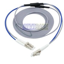 Armored Cable Fiber Patch Cord LC-LC UPC Pigtail Multi-Mode Cables Duplex 10M *L